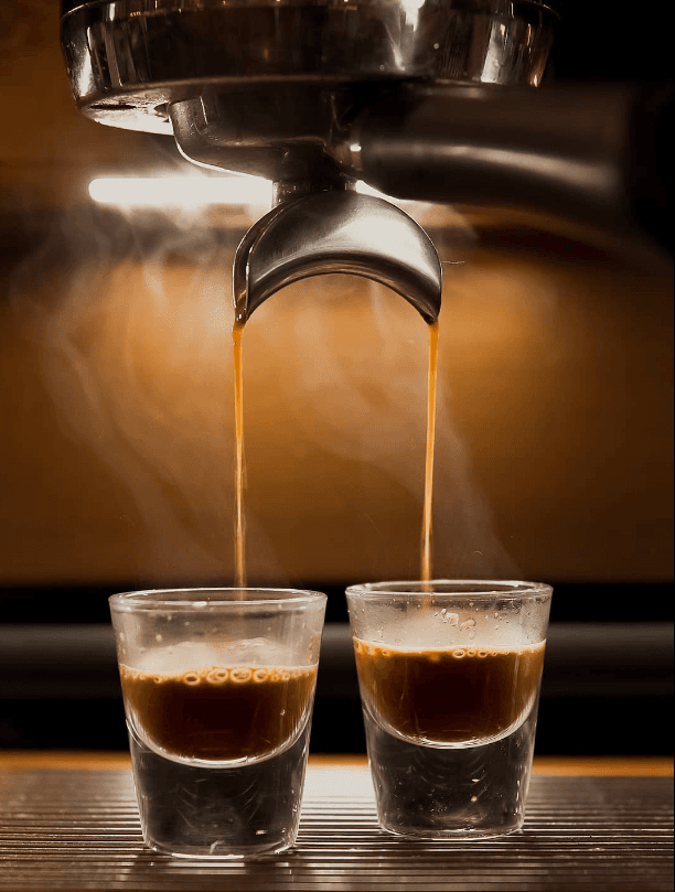 Espresso shots served at Bridge St Coffee